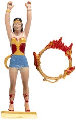 IDEAL JUSTICE LEAGUE OF AMERICA WONDER WOMAN FIGURE W/RARE RING OF FIRE.