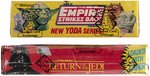 1980/1983 TOPPS STAR WARS EMPIRE AND JEDI FIGURAL CANDY CONTAINERS FULL DISPLAY BOXES.