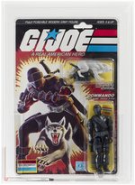 G.I. JOE (1985) - SNAKE EYES (V2) WITH TIMBER SERIES 4/34 BACK AFA 70 EX+.