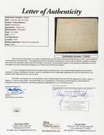 DOLLEY MADISON FIRST LADY OF THE UNITED STATES SIGNED CUT.