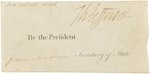 THOMAS JEFFERSON & JAMES MADISON SIGNED CUT FROM SHIPS PAPERS.