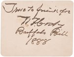 BUFFALO BILL & BUFFALO BILL'S WILD WEST SHOW MARKSMAN JOHNNY BAKER AUTOGRAPH LOT.