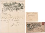 BUFFALO BILL & BUFFALO BILL'S WILD WEST SHOW MARKSMAN JOHNNY BAKER AUTOGRAPH LOT.