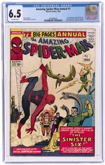 AMAZING SPIDER-MAN ANNUAL #1 1964 CGC 6.5 FINE+ (FIRST SINISTER SIX).