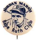 1935 JORDAN MARSH BABE RUTH (HOF) "BOYS" CLUB BUTTON.