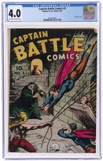 CAPTAIN BATTLE COMICS #3 WINTER 1942 CGC 4.0 VG.