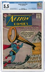 ACTION COMICS #241 JUNE 1958 CGC 5.5 FINE- (FIRST FORTRESS OF SOLITUDE).