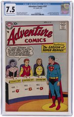 ADVENTURE COMICS #247 APRIL 1958 CGC 7.5 VF- (FIRST LEGION OF SUPER-HEROES).