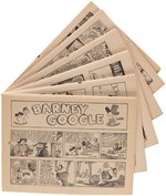 "FAMOUS COMICS" BOXED 1935 COLORING PAGES SET.