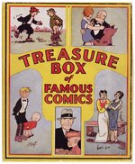 "TREASURE BOX OF FAMOUS COMICS" HIGH GRADE 1934 COMIC STRIP REPRINT BOOK BOXED SET.