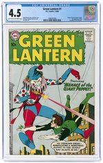 GREEN LANTERN VOL. 2 #1 JULY-AUGUST 1960 CGC 4.5 VG+ (FIRST GUARDIANS OF THE UNIVERSE).