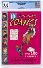 POPULAR COMICS #10 NOVEMBER 1936 CGC 7.0 FINE/VF.