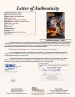 BACK TO THE FUTURE CAST-SIGNED ONE SHEET MOVIE POSTER.