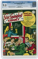 STAR SPANGLED COMICS #18 MARCH 1943 CGC 9.0 VF/NM.