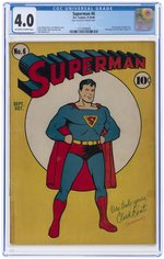 SUPERMAN #6 SEPTEMBER-OCTOBER 1940 CGC 4.0 VG.