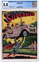 SUPERMAN #19 NOVEMBER-DECEMBER 1942 CGC 5.0 VG/FINE.