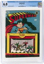 SUPERMAN #22 MAY-JUNE 1943 CGC 6.0 FINE.