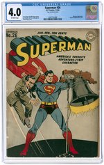 SUPERMAN #26 JANUARY-FEBRUARY 1944 CGC 4.0 VG (GOEBBELS COVER).