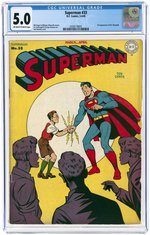 SUPERMAN #33 MARCH-APRIL 1945 CGC 5.0 VG/FINE.