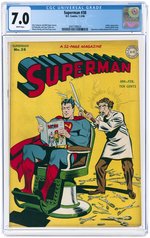 SUPERMAN #38 JANUARY-FEBRUARY 1946 CGC 7.0 FINE/VF.