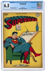 SUPERMAN #41 JULY-AUGUST 1946 CGC 6.5 FINE+.