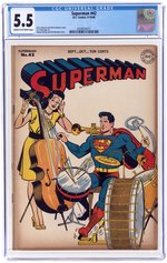 SUPERMAN #42 SEPTEMBER-OCTOBER 1946 CGC 5.5 FINE-.