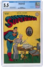 SUPERMAN #43 NOVEMBER-DECEMBER 1946 CGC 5.5 FINE-.