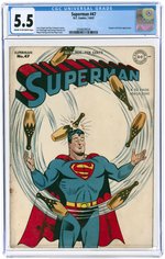 SUPERMAN #47 JULY-AUGUST 1947 CGC 5.5 FINE-.