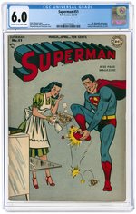 SUPERMAN #51 MARCH-APRIL 1948 CGC 6.0 FINE.