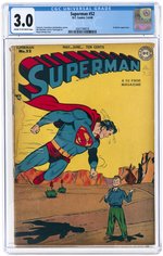 SUPERMAN #52 MAY-JUNE 1948 CGC 3.0 GOOD/VG.