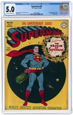 SUPERMAN #53 JULY-AUGUST 1948 CGC 5.0 VG/FINE.