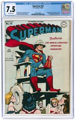 SUPERMAN #54 SEPTEMBER-OCTOBER 1948 CGC 7.5 VF-.