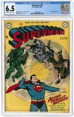 SUPERMAN #59 JULY-AUGUST 1949 CGC 6.5 FINE+.