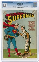 SUPERMAN #60 SEPTEMBER-OCTOBER 1949 CGC 5.5 FINE-.