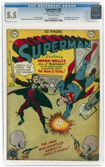 SUPERMAN #62 JANUARY-FEBRUARY 1950 CGC 5.5 FINE-.