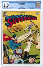 SUPERMAN #66 SEPTEMBER-OCTOBER 1950 CGC 5.0 VG/FINE.