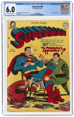 SUPERMAN #69 MARCH-APRIL 1951 CGC 6.0 FINE.