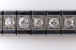 PLATINUM ART DECO DIAMOND BRACELET.