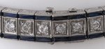 PLATINUM ART DECO DIAMOND BRACELET.