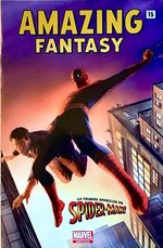 SPIDER-MAN AMAZING FANTASY #15 COVER RECREATION ORIGINAL ART BY ALEX ROSS FOR HERO ILLUSTRATED #6 COVER.