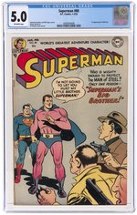 SUPERMAN #80 JANUARY-FEBRUARY 1953 CGC 5.0 VG/FINE.