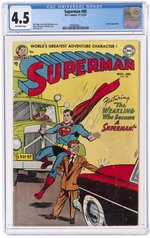 SUPERMAN #85 NOVEMBER-DECEMBER 1953 CGC 4.5 VG+.