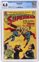 SUPERMAN #87 FEBRUARY 1954 CGC 4.0 VG.