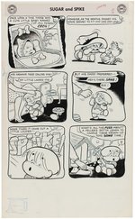 SUGAR AND SPIKE #16 COMIC BOOK COMPLETE STORY ORIGINAL ART BY SHELDON MAYER.