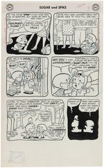 SUGAR AND SPIKE #16 COMIC BOOK COMPLETE STORY ORIGINAL ART BY SHELDON MAYER.