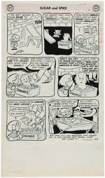 SUGAR AND SPIKE #16 COMIC BOOK COMPLETE STORY ORIGINAL ART BY SHELDON MAYER.