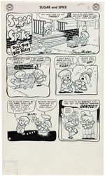 SUGAR AND SPIKE #16 COMIC BOOK COMPLETE STORY ORIGINAL ART BY SHELDON MAYER.