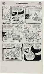 SUGAR AND SPIKE #16 COMIC BOOK COMPLETE STORY ORIGINAL ART BY SHELDON MAYER.