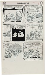 SUGAR AND SPIKE #16 COMIC BOOK COMPLETE STORY ORIGINAL ART BY SHELDON MAYER.