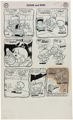 SUGAR AND SPIKE #16 COMIC BOOK COMPLETE STORY ORIGINAL ART BY SHELDON MAYER.